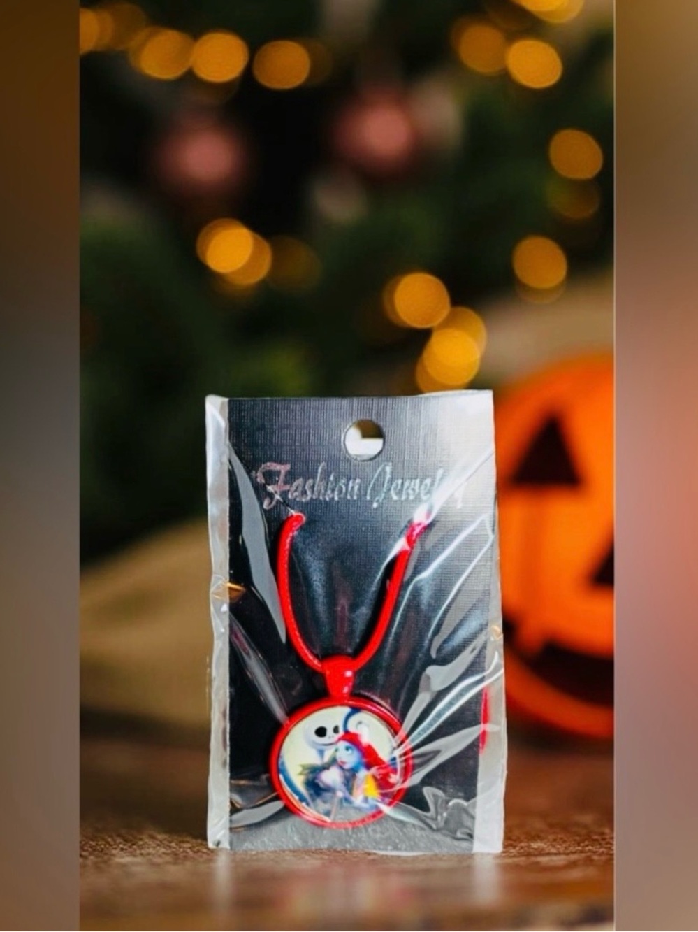 Jack & Sally Nightmare Before Christmas Necklace